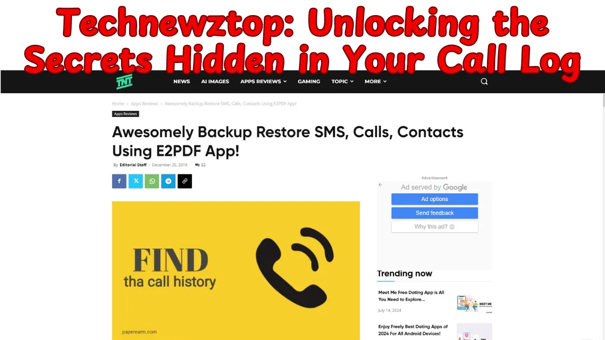 Technewztop Call History