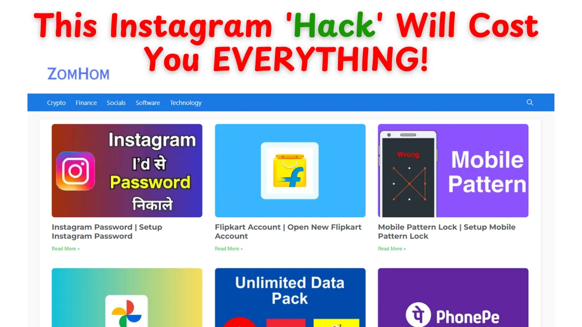 Zomhom Site 2024 Instagram Password