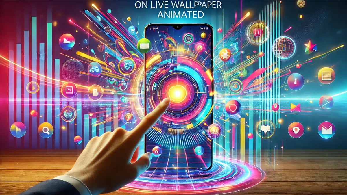 Rolling Icon on Live Wallpaper Animated