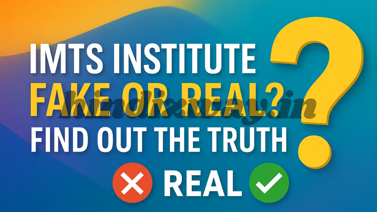 IMTS Institute Fake or Real