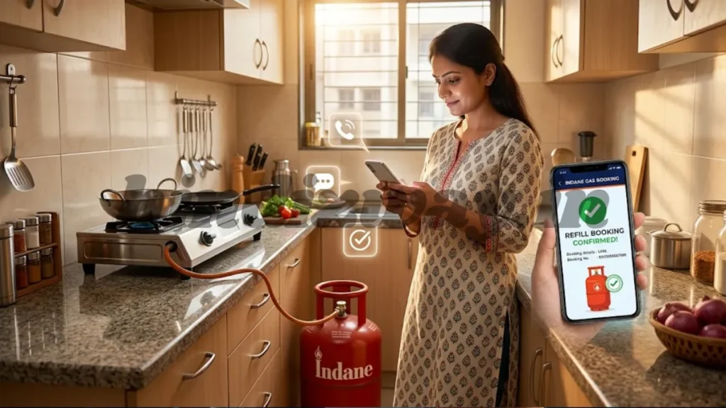 Indane gas booking new number