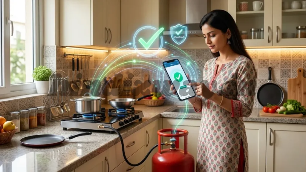 how to link lpg id in indian oil app